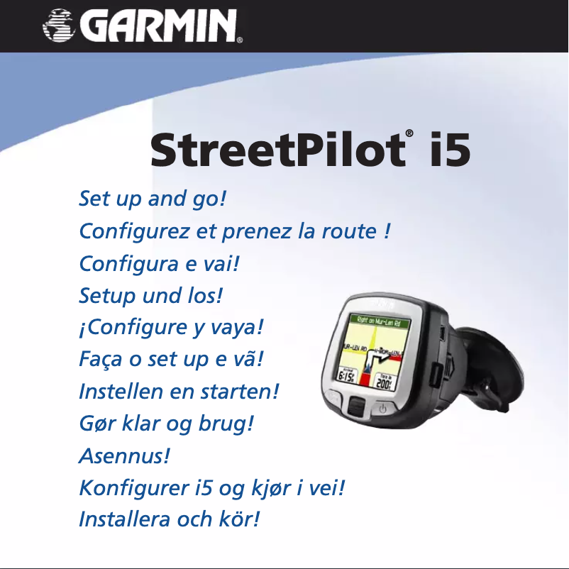 Page n°1 - Manuel utilisateur Garmin StreetPilot i5