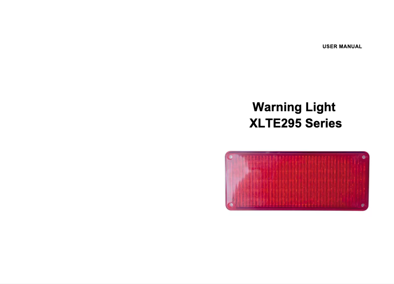 Image de la première page du manuel de l'appareil X-LTE-295-W