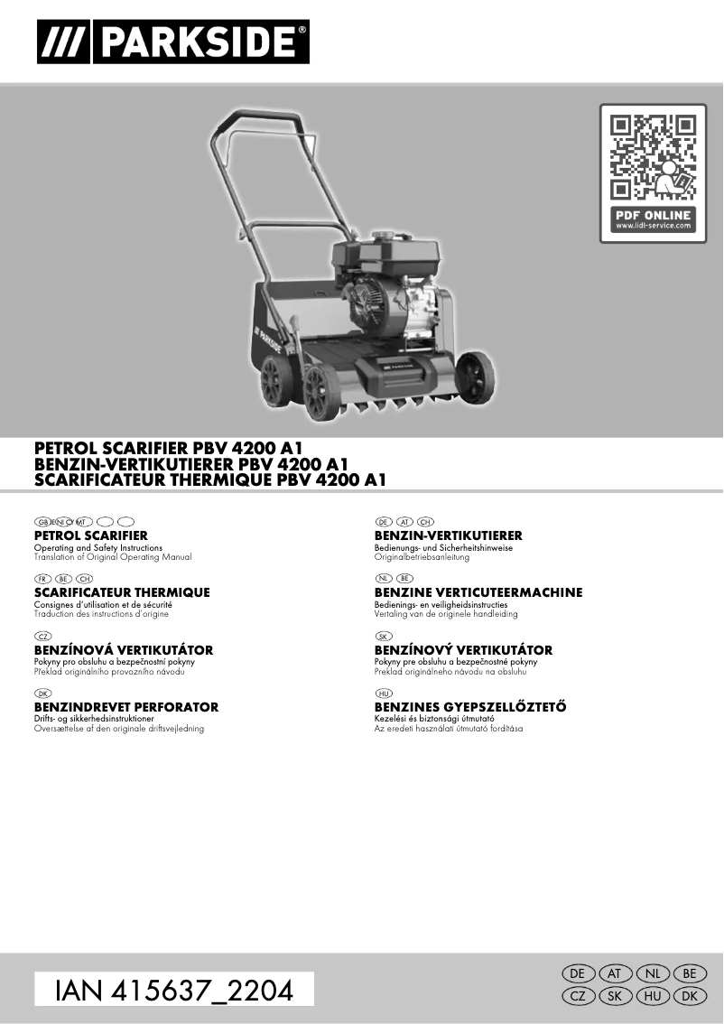 Page n°1 - Manuel utilisateur Parkside PBV 4200 A1