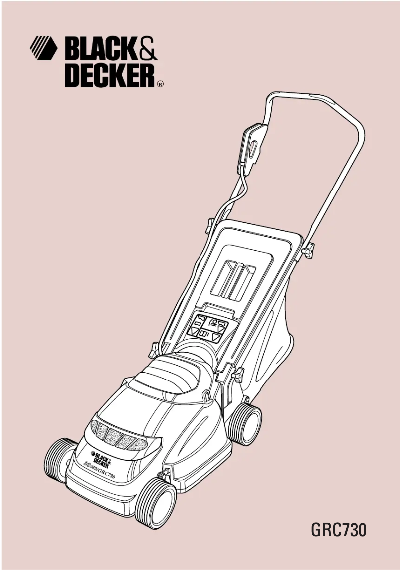 Page 1 de la notice Manuel utilisateur Black & Decker GRC730 Type 1