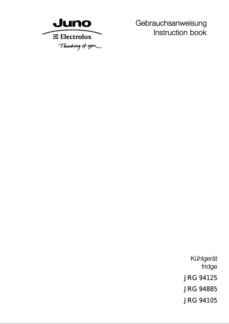 Image de la première page du manuel de l'appareil JRG94885