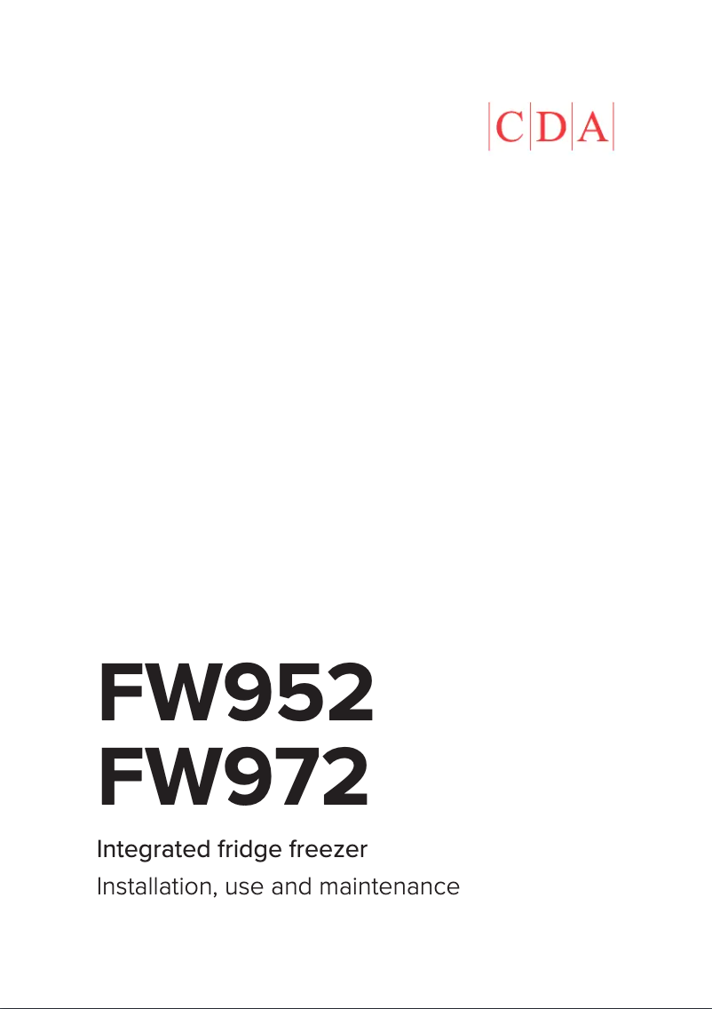 Image de la première page du manuel de l'appareil FW952