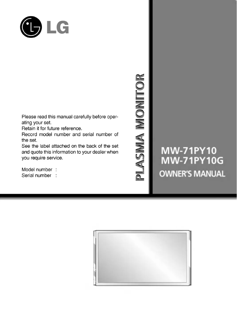 Página 1 del manual Manual de usuario LG MW-71PY10G