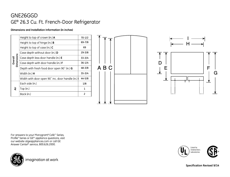 Image de la première page du manuel de l'appareil GNE26GGDBB