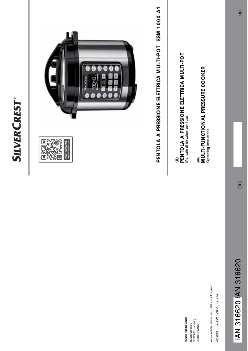 Image de la première page du manuel de l'appareil SSM 1000 A1