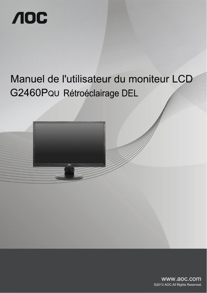 Page n°1 - Manuel utilisateur AOC G2460PQU/BR