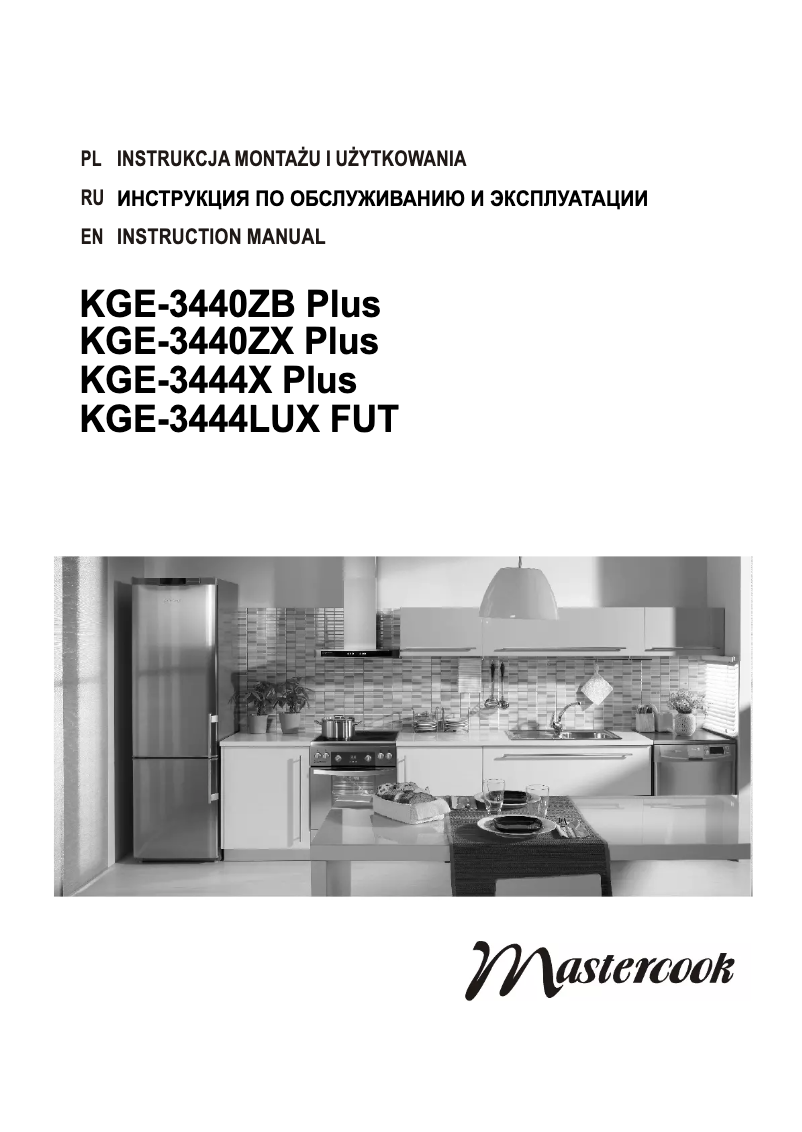 Page n°1 - Manuel utilisateur Mastercook KGE-3440ZX Plus