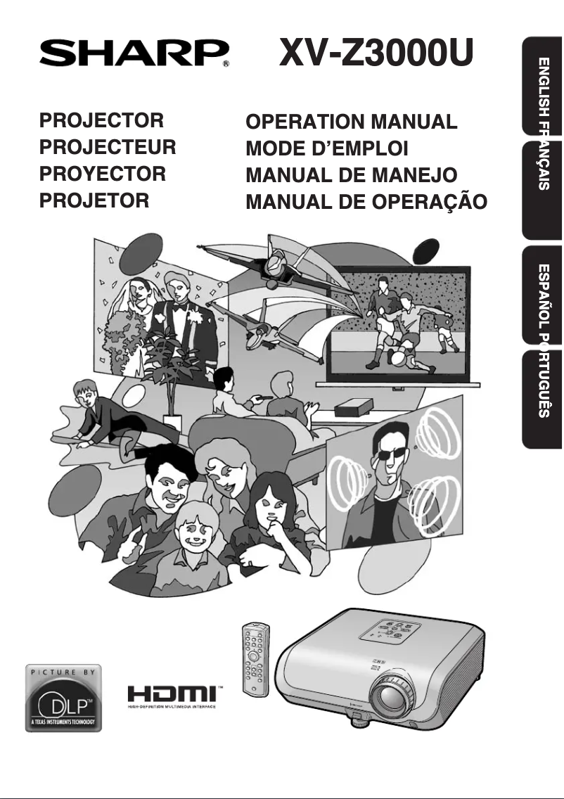 Page n°1 - Manuel utilisateur Sharp XV-Z3000