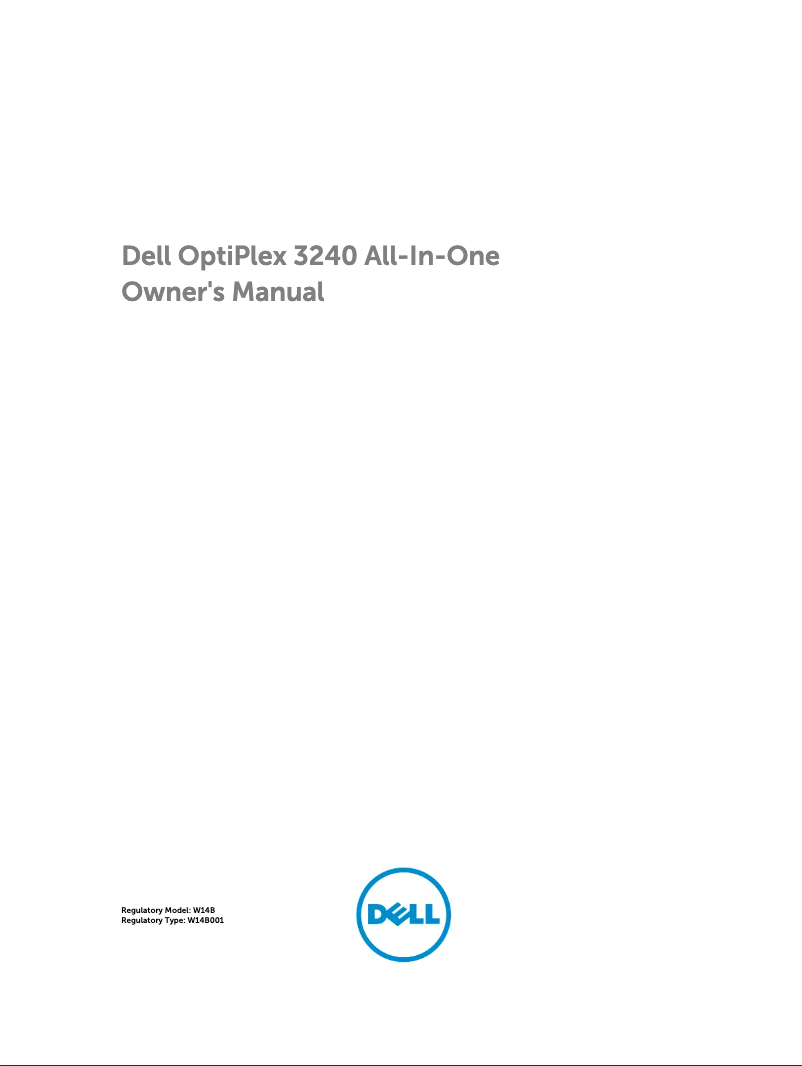 Page n°1 - Manuel utilisateur Dell OptiPlex OPTI 3240