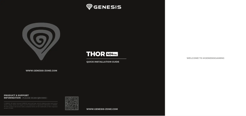 Página 1 del manual Manual de usuario Genesis Thor 404 TKL