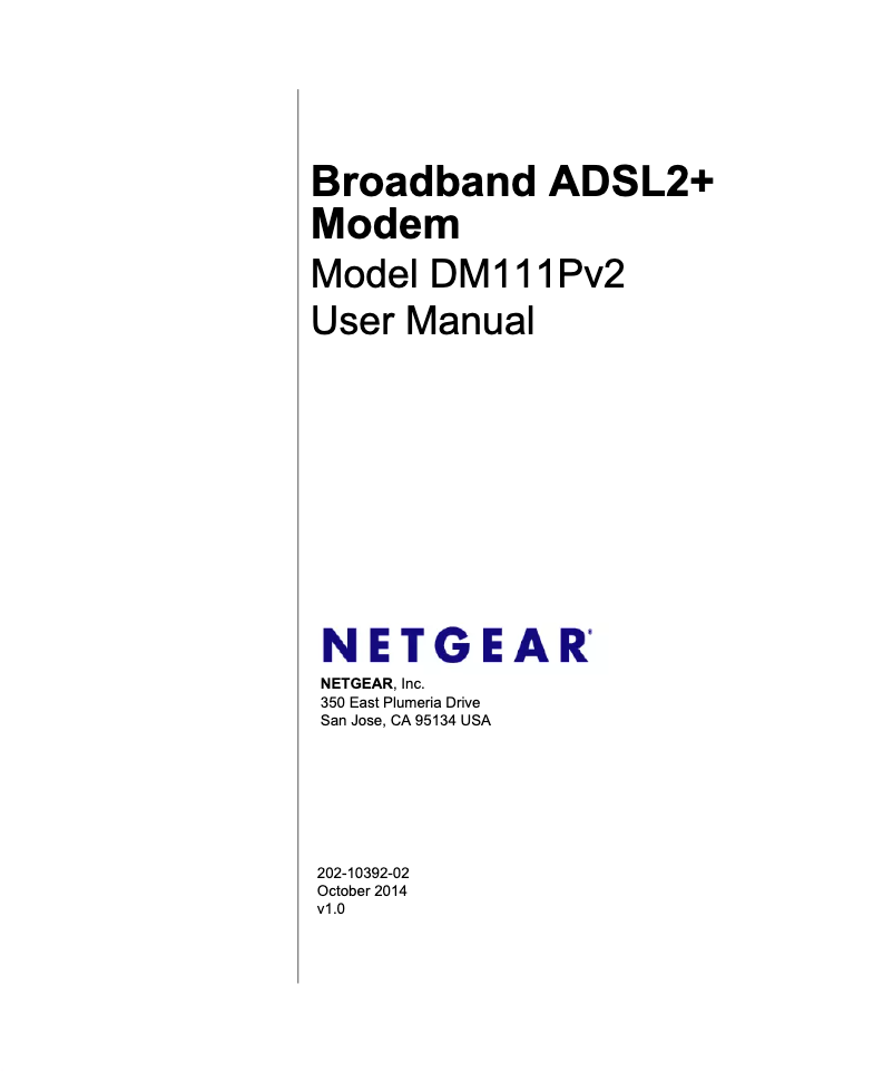 Image de la première page du manuel de l'appareil DM111Pv2