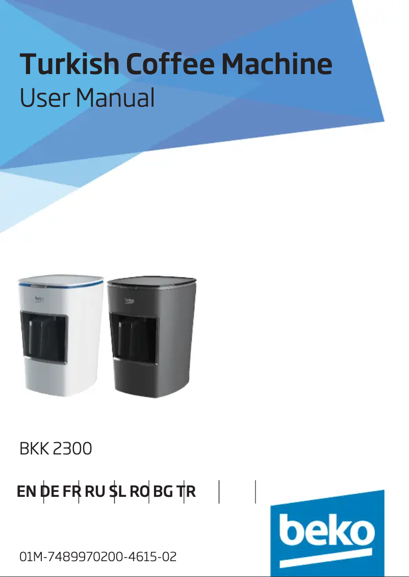 Page 1 de la notice Manuel utilisateur Beko BKK 2300