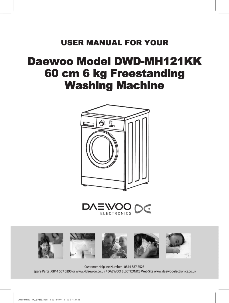 Page n°1 - Manuel utilisateur Daewoo DWD-MK121KK