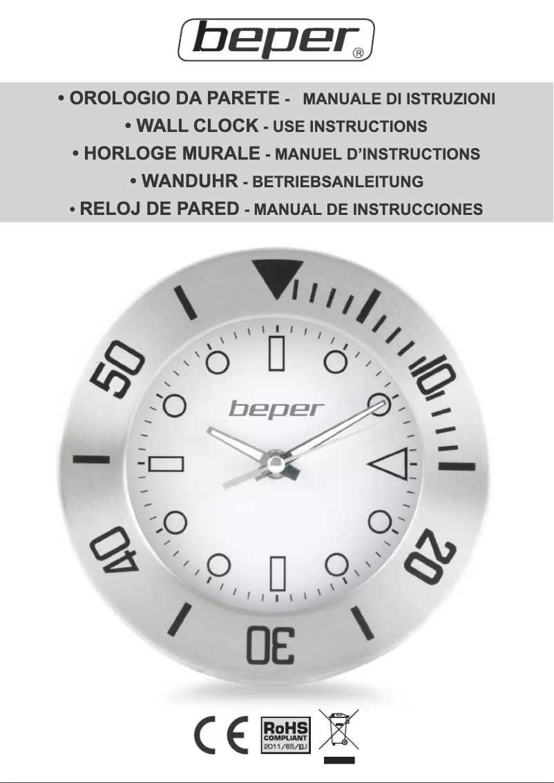 Page 1 de la notice Manuel utilisateur Beper 70.830