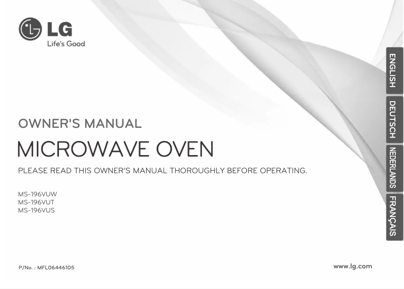 Page n°1 - Manuel utilisateur LG MS-196
