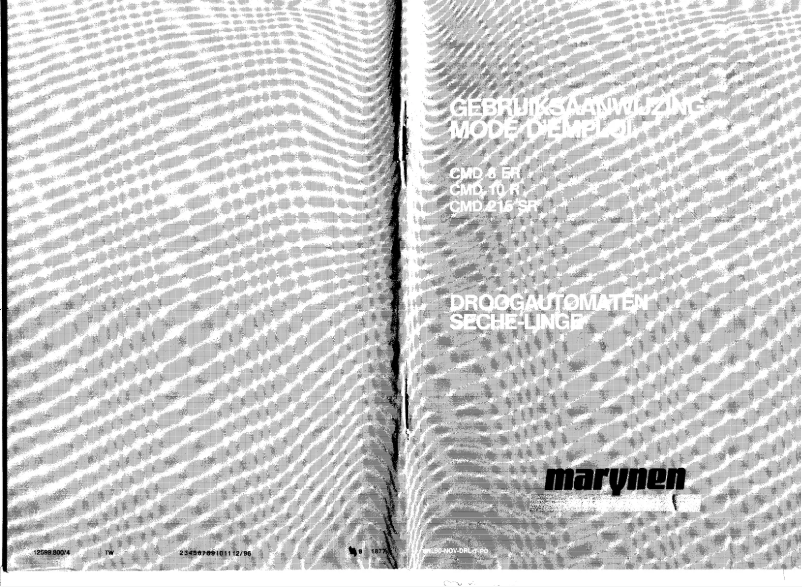 Image de la première page du manuel de l'appareil CMD 215SR