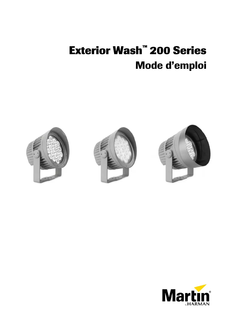 Page n°1 - Manuel utilisateur Martin Exterior Wash 210