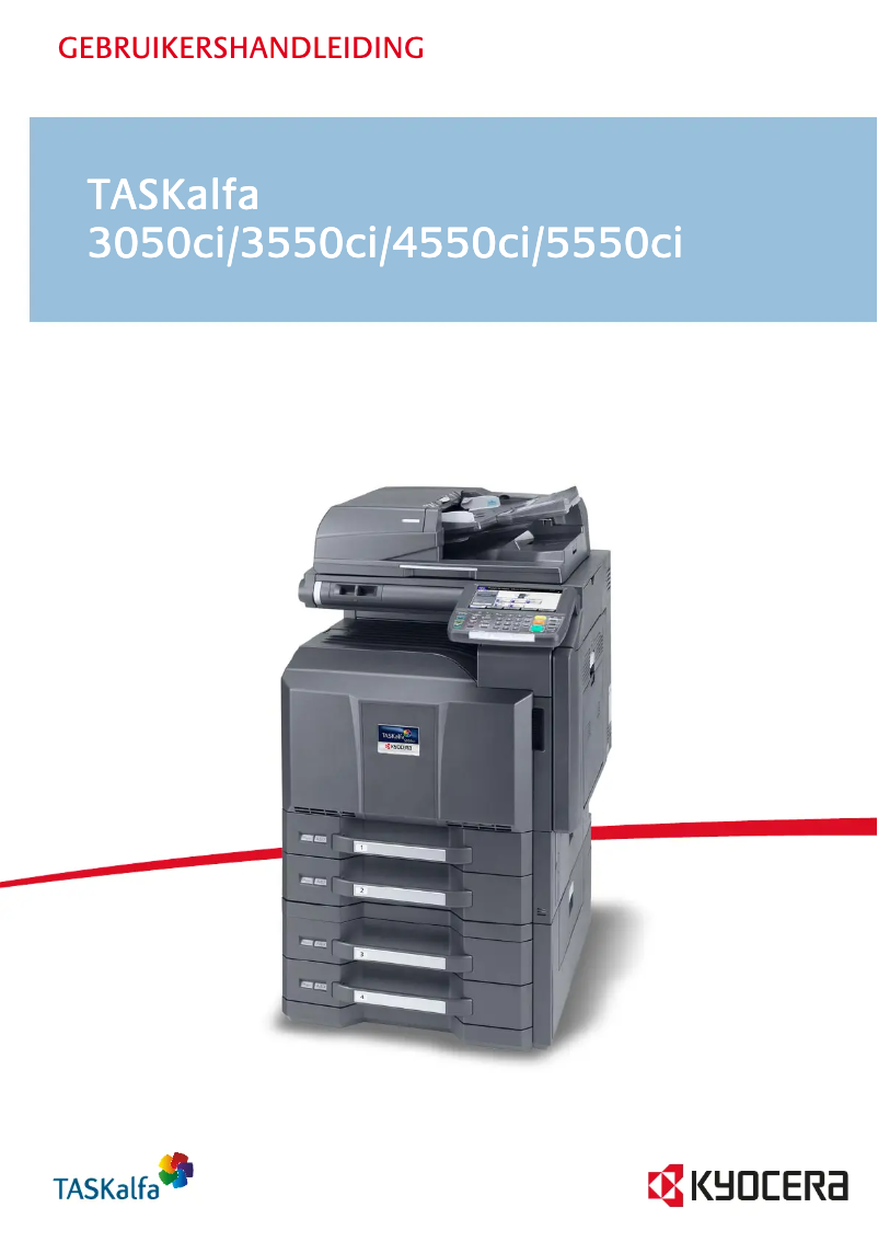 Page 1 of the manual User Manual Kyocera TASKalfa 5550ci