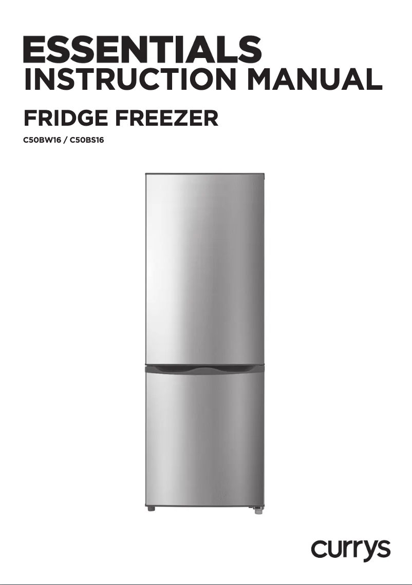 Page 1 de la notice Manuel utilisateur Currys Essentials C50BS16