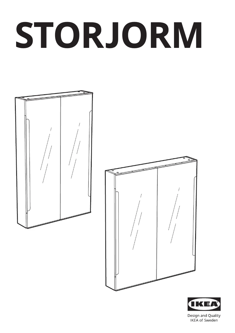 Página 1 del manual Manual de usuario Ikea STORJORM 602.500.67