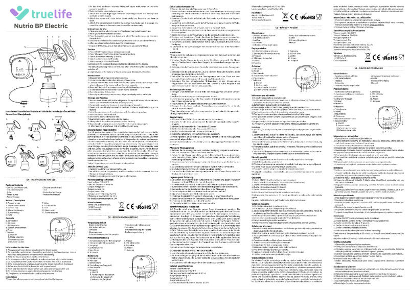 Page 1 de la notice Manuel utilisateur TrueLife Nutrio BP Electric