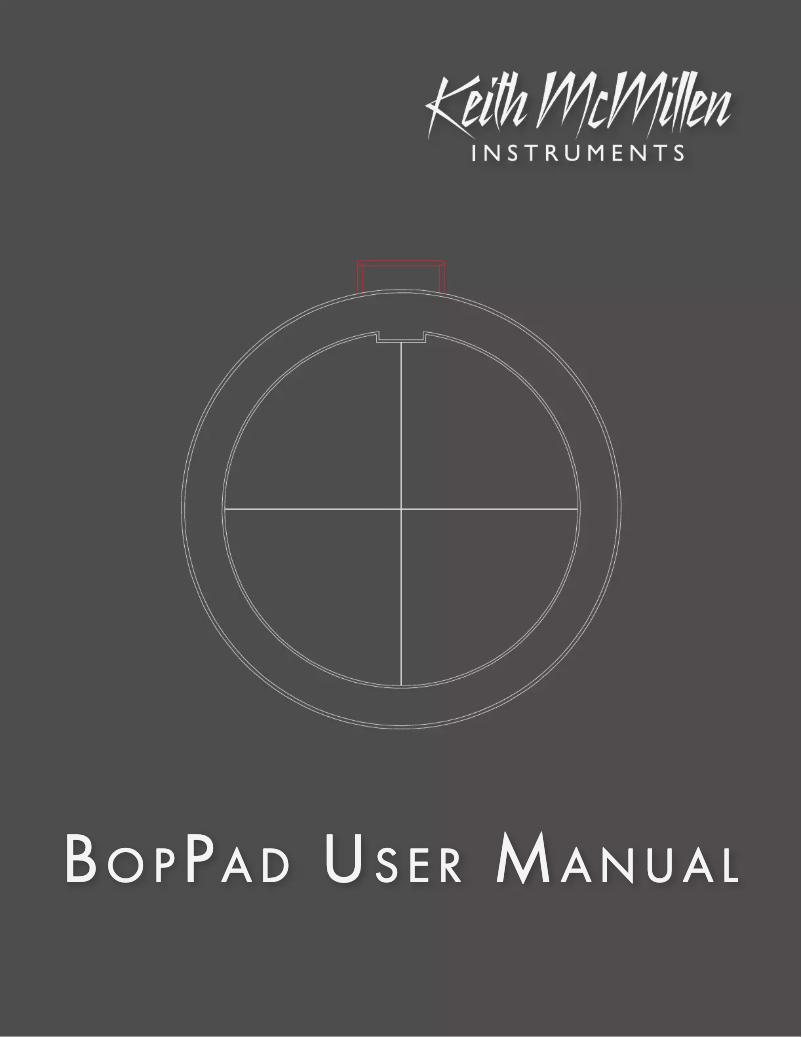 Page n°1 - Manuel utilisateur Keith MCmillen BopPad