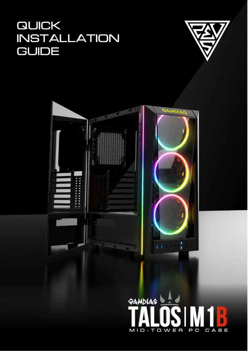 Page 1 de la notice Manuel utilisateur Gamdias Talos M1B
