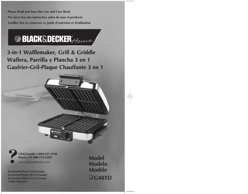 Page 1 de la notice Manuel utilisateur Black & Decker G48TD