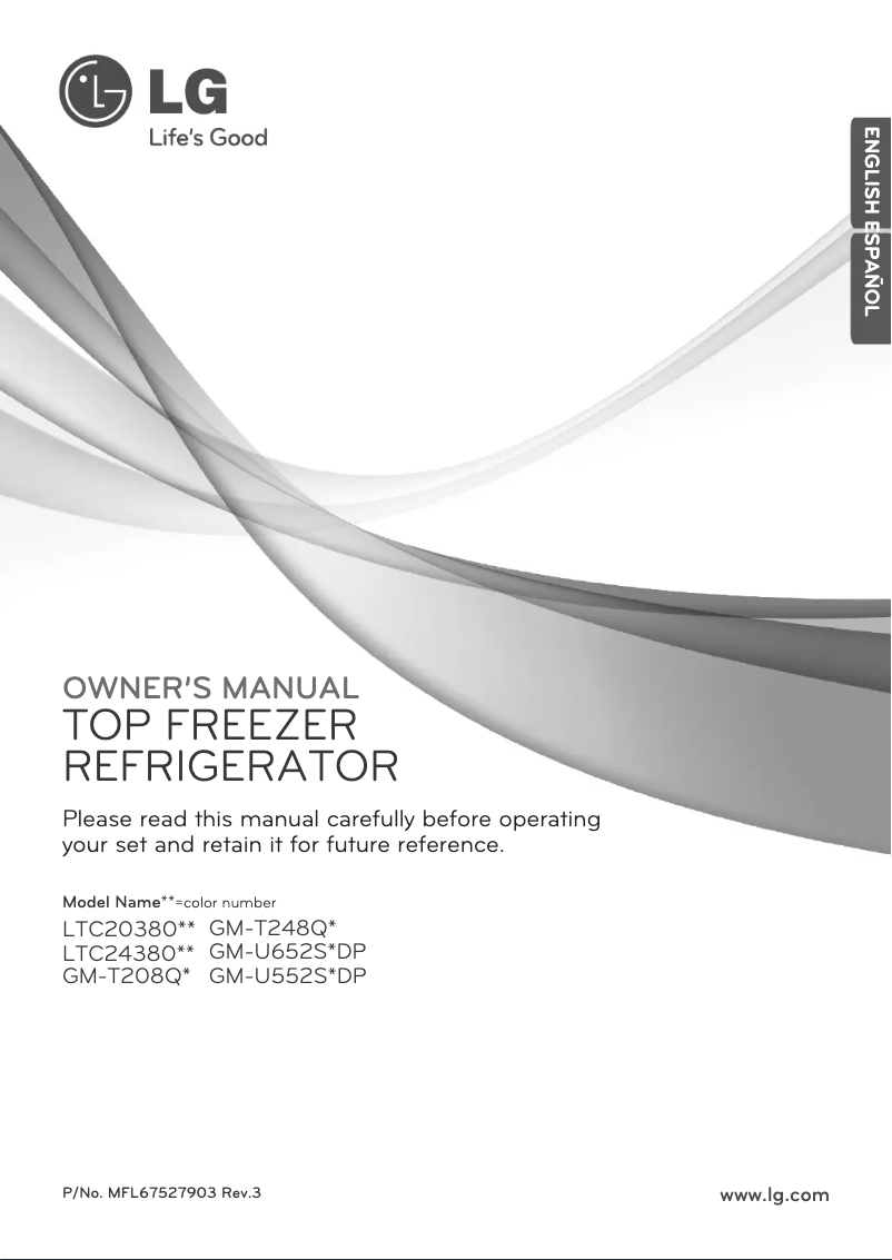 Image de la première page du manuel de l'appareil GM-T248QS