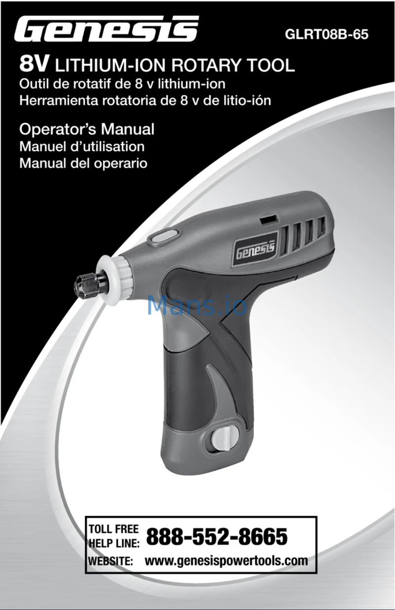 Página 1 del manual Manual de usuario Genesis GLRT08B-65