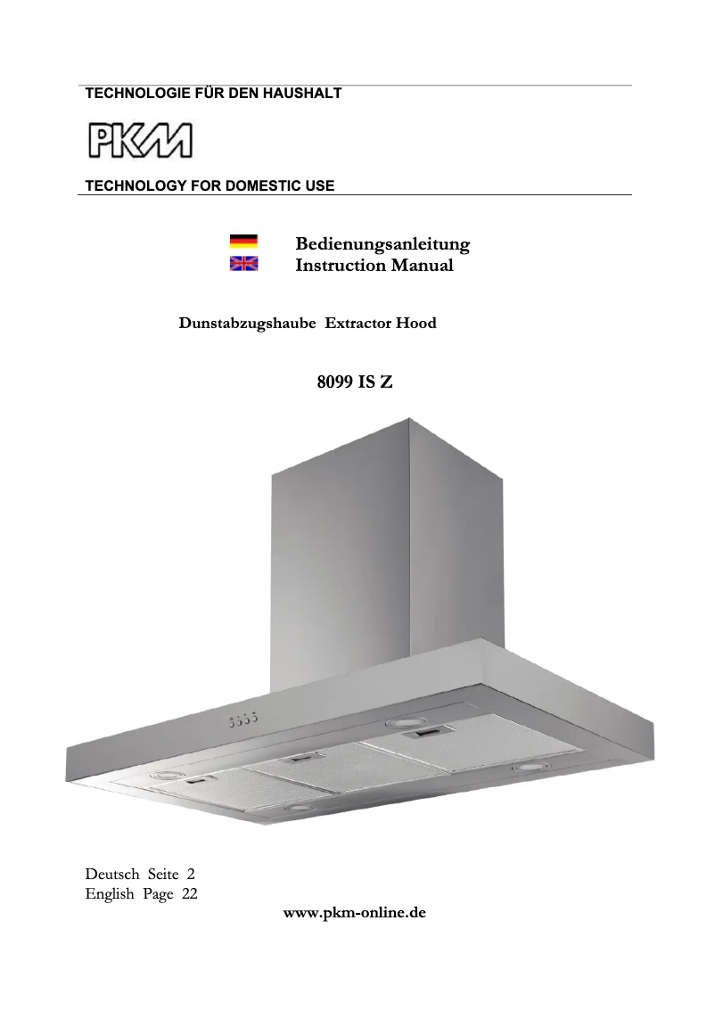 Image de la première page du manuel de l'appareil 8099IS Z