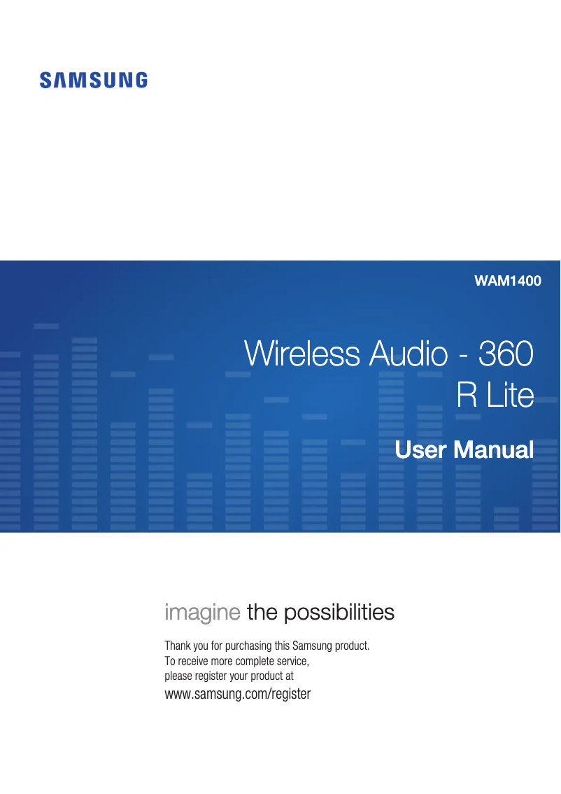 Page 1 de la notice Manuel utilisateur Samsung WAM1400