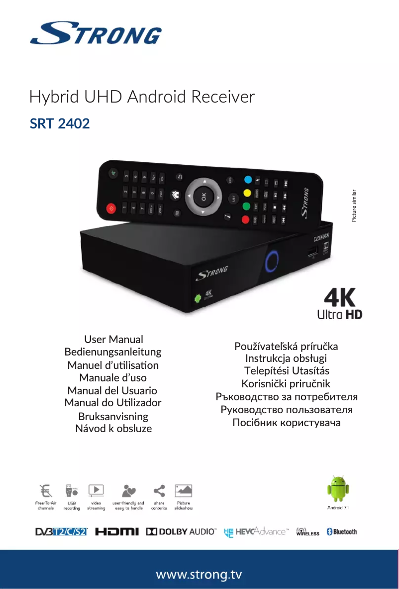 Page 1 de la notice Manuel utilisateur Strong SRT 2402