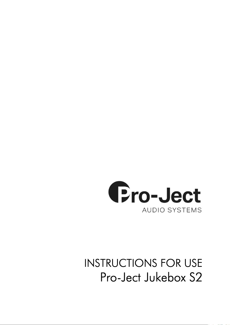 Page 1 de la notice Guide d'installation Pro-Ject Juke Box S2 Stereo Set