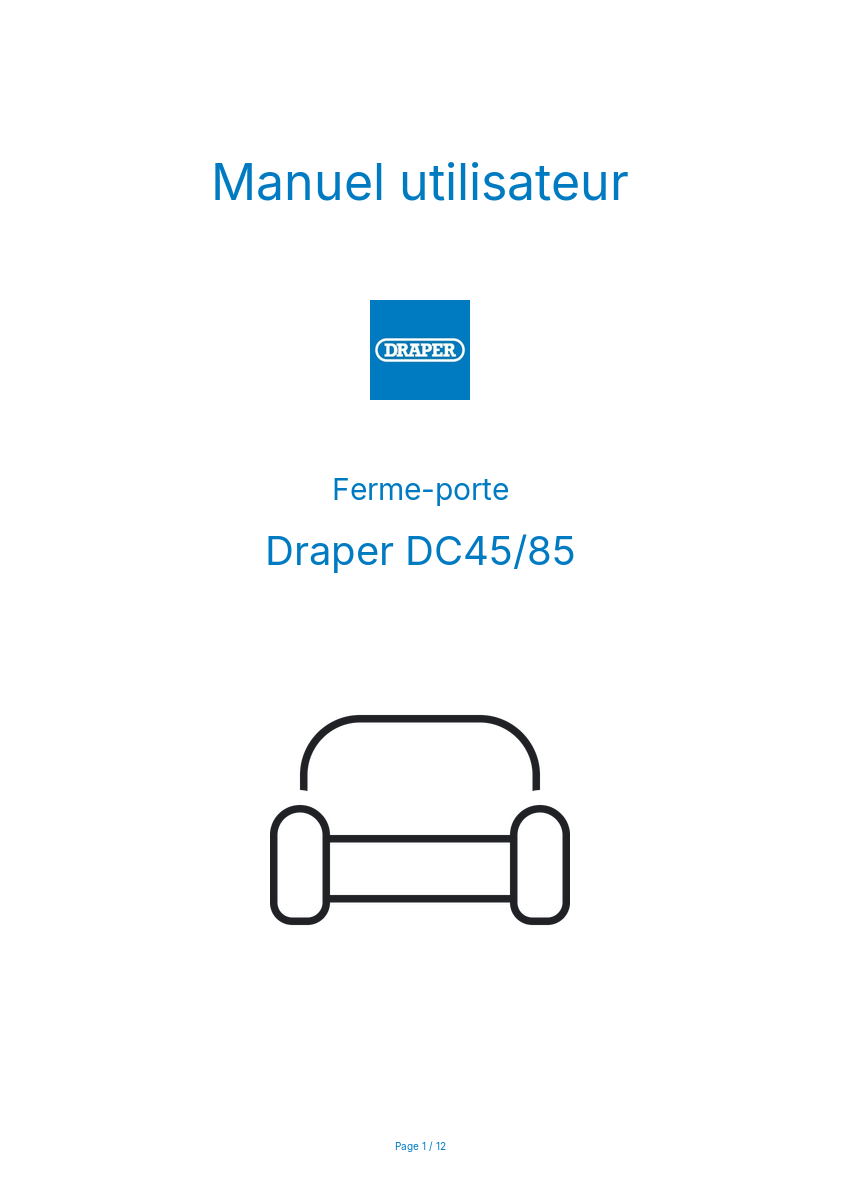 Image de la première page du manuel de l'appareil DC45/85