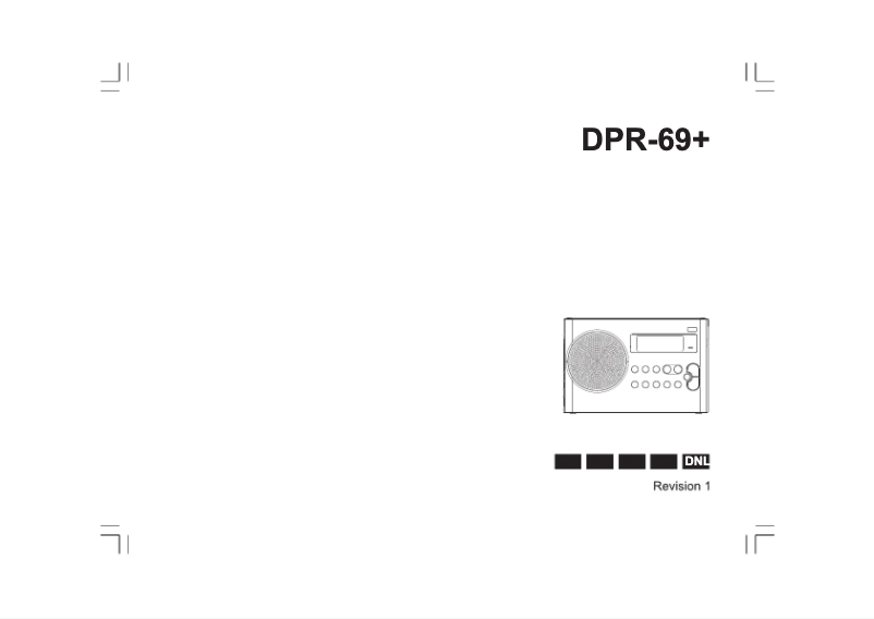 Image de la première page du manuel de l'appareil DPR-69+