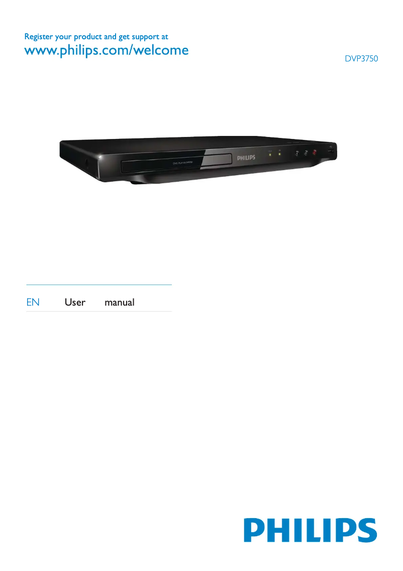 Page 1 de la notice Manuel utilisateur Philips DVP3750