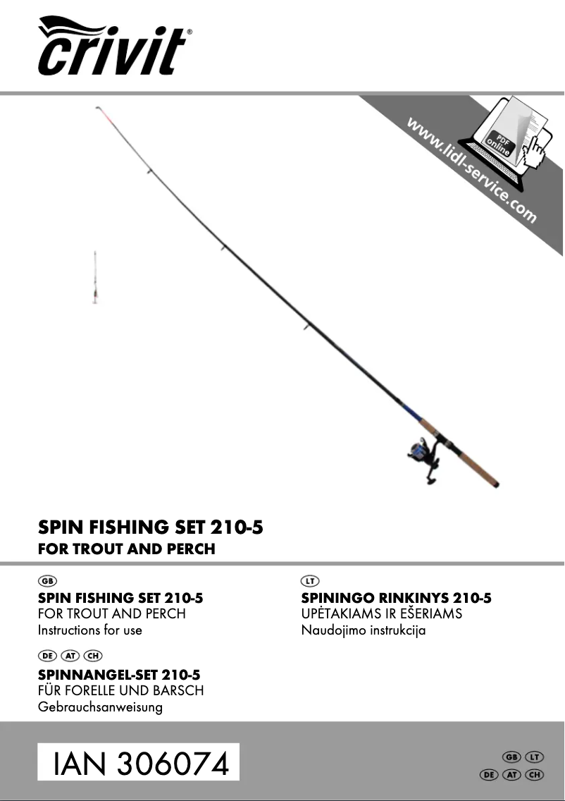 Page n°1 - Manuel utilisateur Crivit IAN 306074