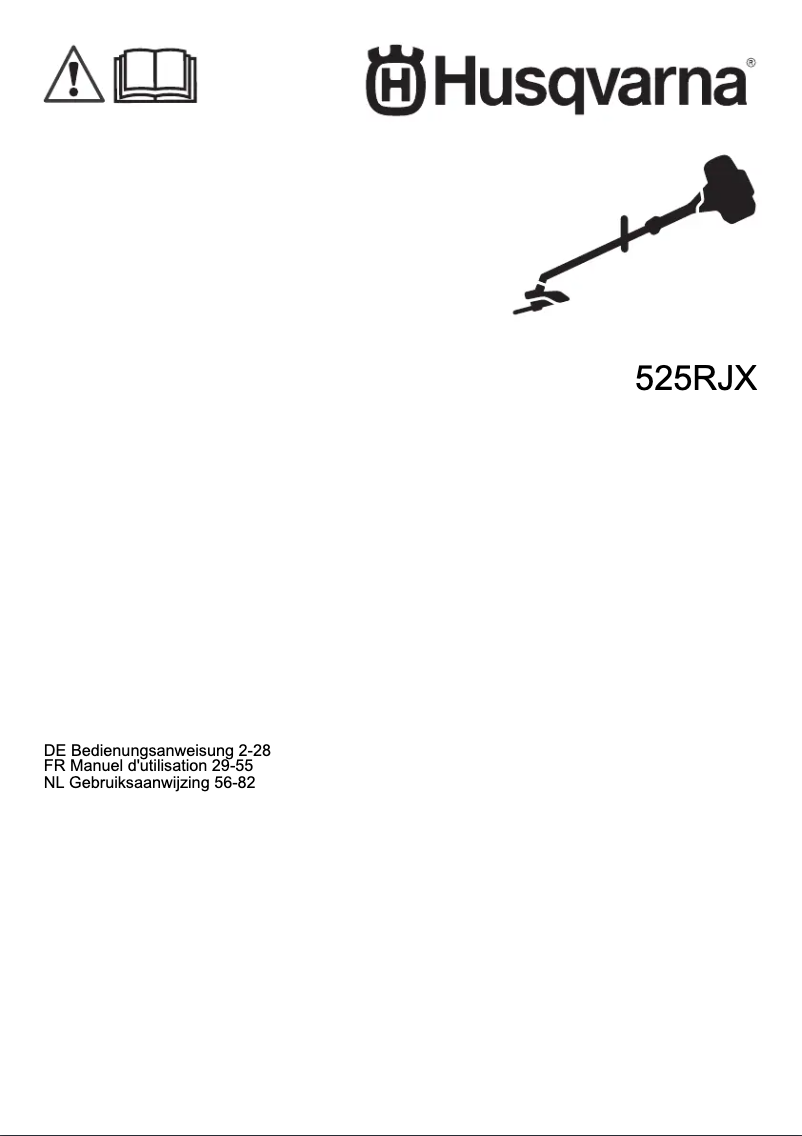 Page n°1 - Manuel utilisateur Husqvarna 525RJX