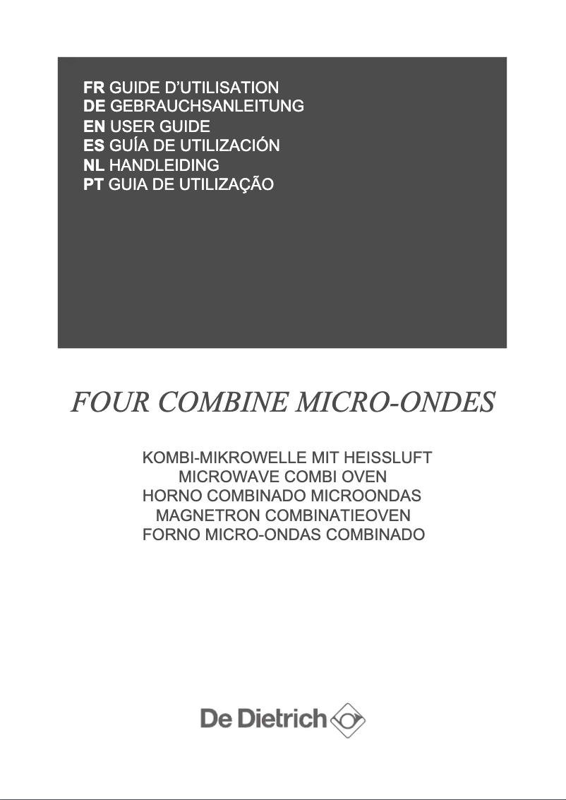 Page 1 de la notice Manuel utilisateur De Dietrich DKC7340W