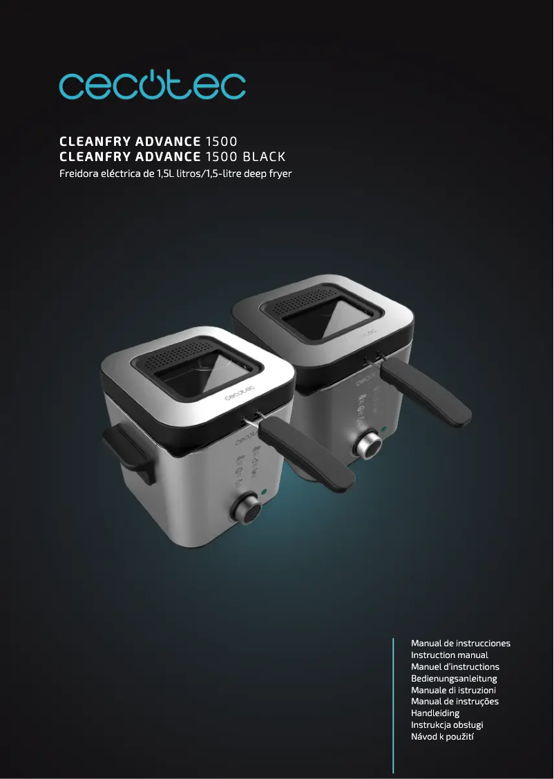 Page n°1 - Manuel utilisateur Cecotec CleanFry Advance 1500