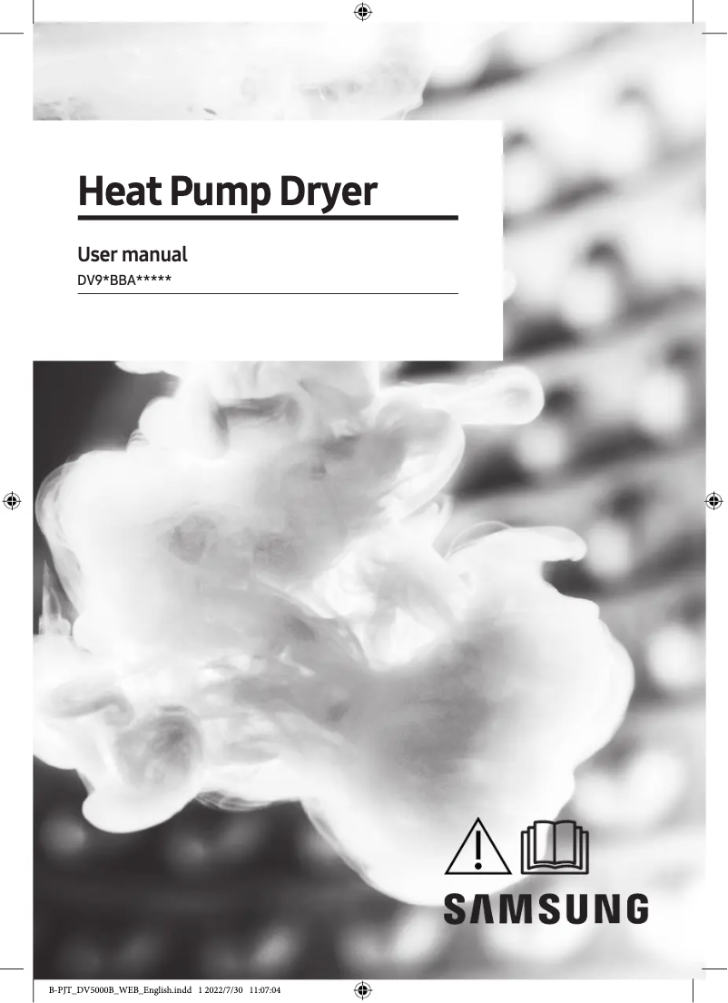 Page 1 de la notice Manuel utilisateur Samsung DV90BBA245TW