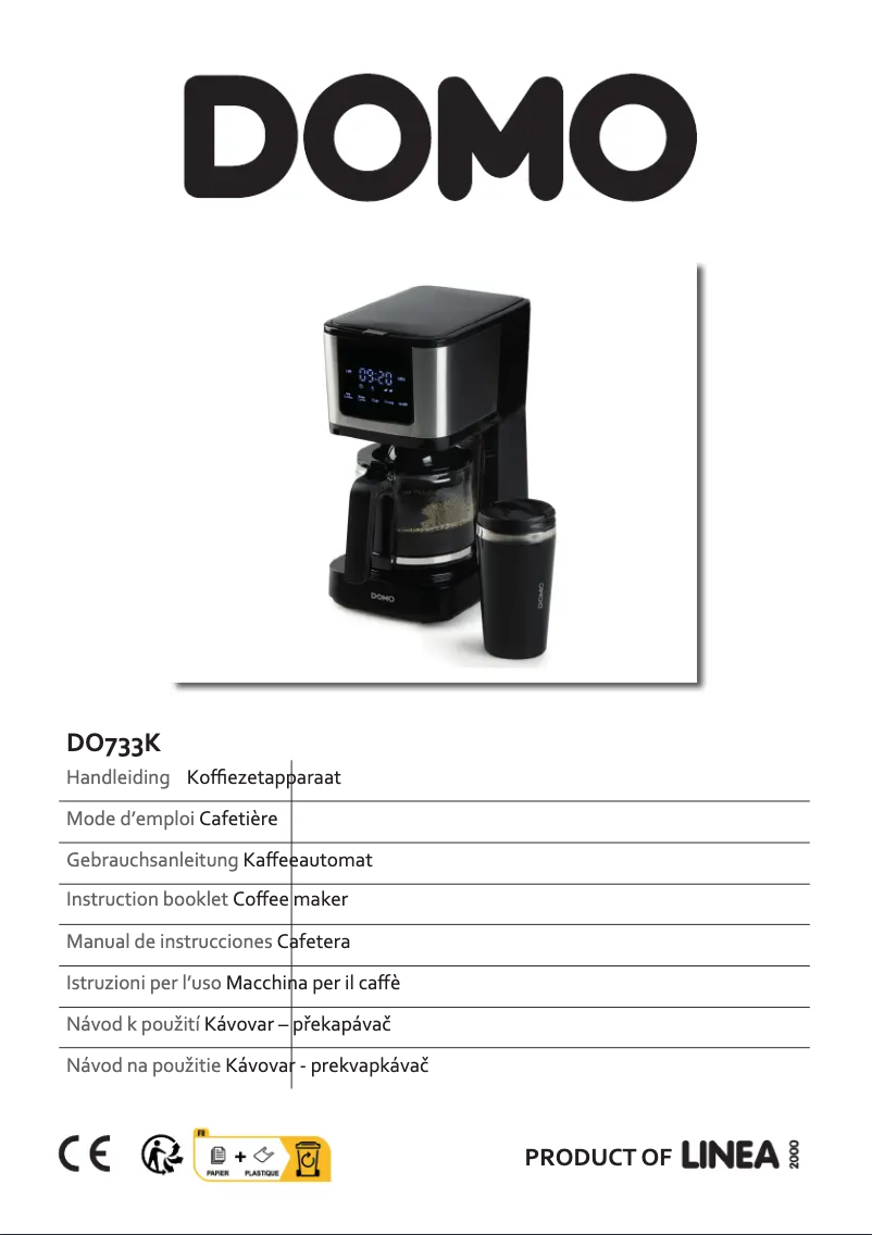 Page 1 de la notice Manuel utilisateur Domo DO733K