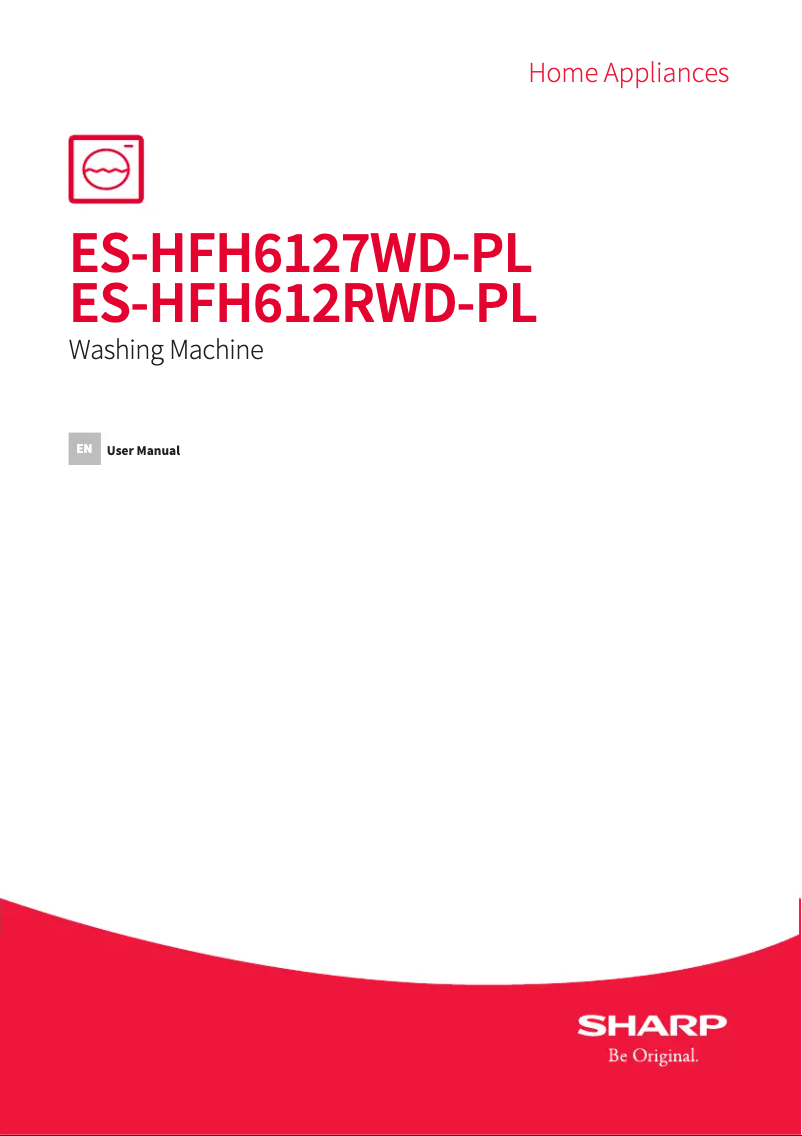 Image de la première page du manuel de l'appareil ES-HFH6127WD-PL