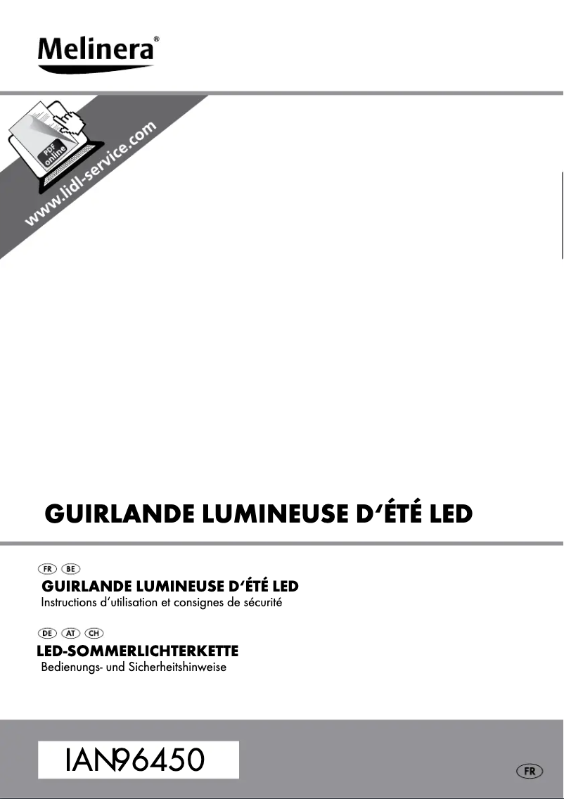 Image de la première page du manuel de l'appareil IAN 96450
