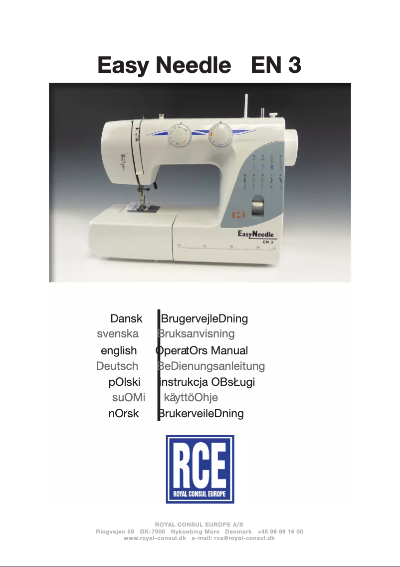 Page 1 de la notice Manuel utilisateur RCE Easy Needle 3