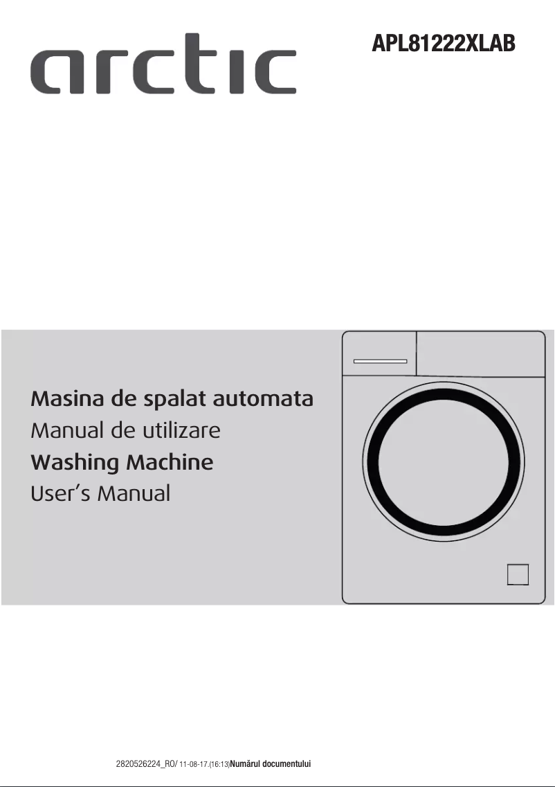 Image de la première page du manuel de l'appareil APL81222XLAB