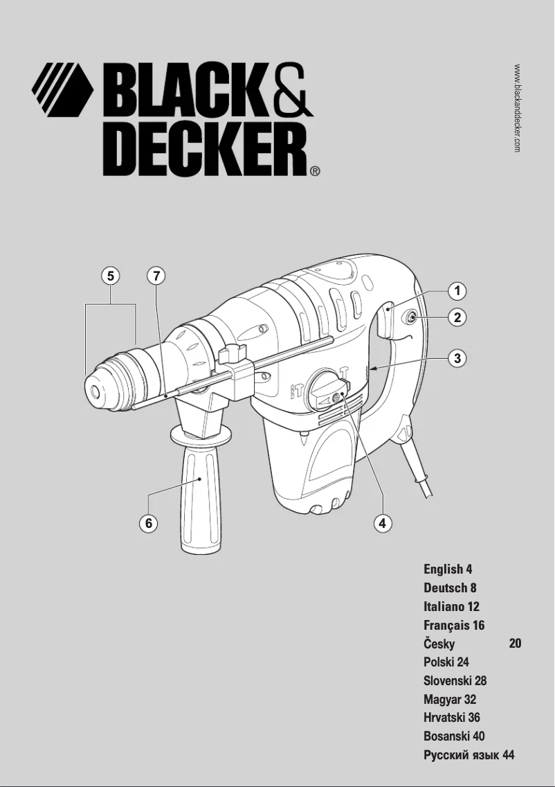 Page 1 de la notice Manuel utilisateur Black & Decker KD1001K