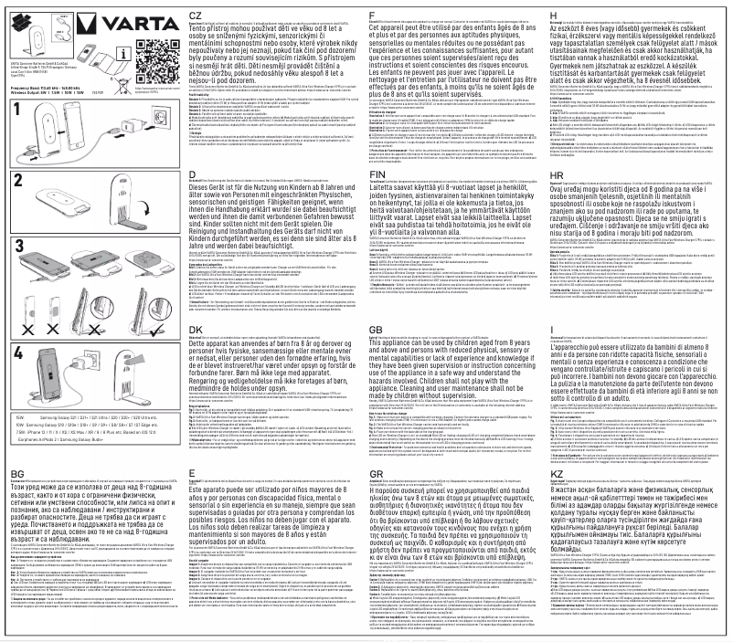Page 1 of the manual User Manual Varta Ultra Fast Wireless Charger 57914