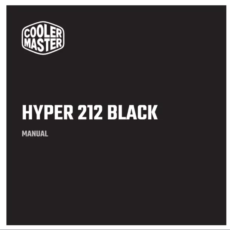 Page 1 de la notice Manuel utilisateur Cooler Master Hyper 212 Black